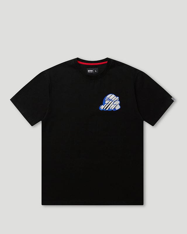 GDUP Throw Up T-Shirt Black/Blue