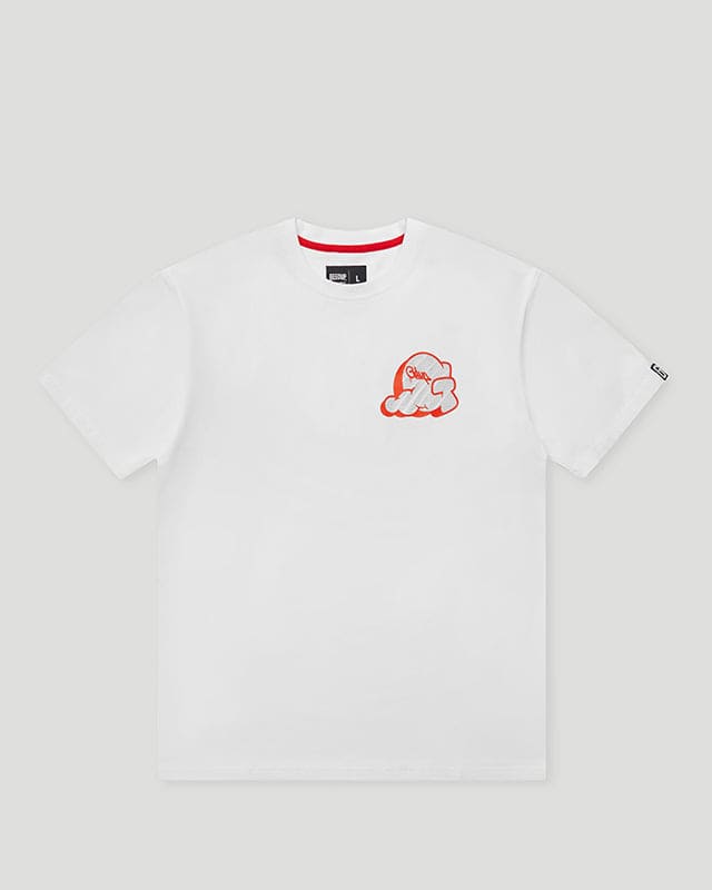 GDUP Throw Up T-Shirt White/Red