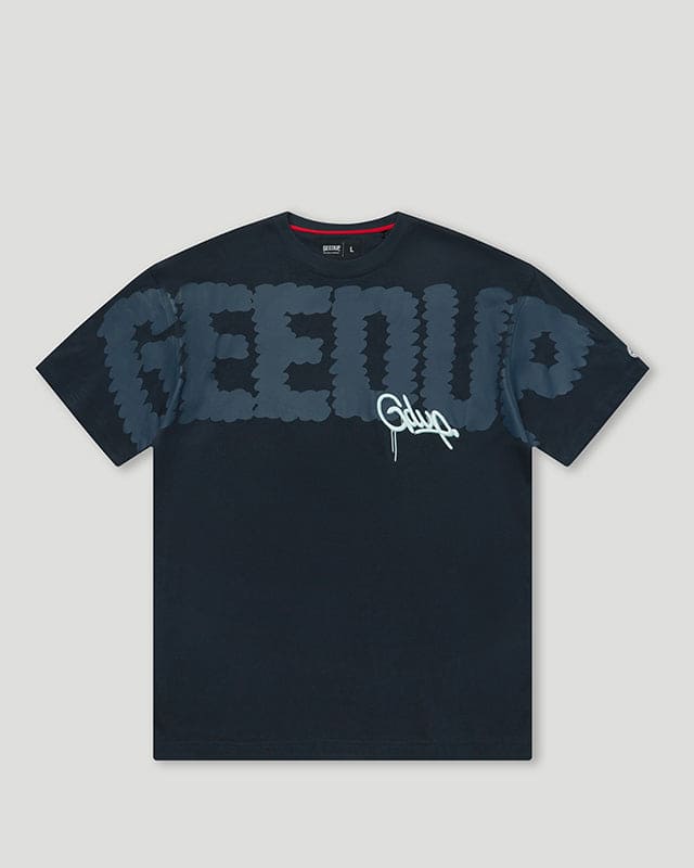 Scribble Fill Handstyle T-Shirt Washed Navy