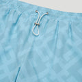 G Monogram Swim Shorts Light Blue2