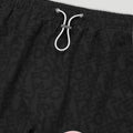 HS/PFK Monogram Swim Shorts Black/Pink2