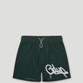 HS/PFK Monogram Swim Shorts Forest Green/White1