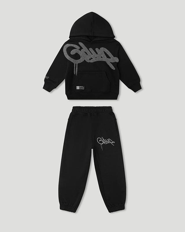 Handstyle Kids Tracksuit Black/Grey