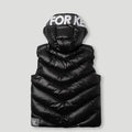 PFK Hooded Duck Down Vest Black2