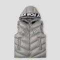 PFK Hooded Duck Down Vest Grey1