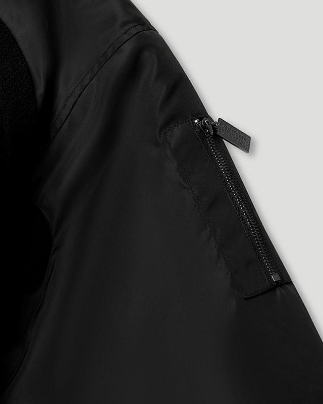 Handstyle/Team Logo Fur Jacket Black/Black