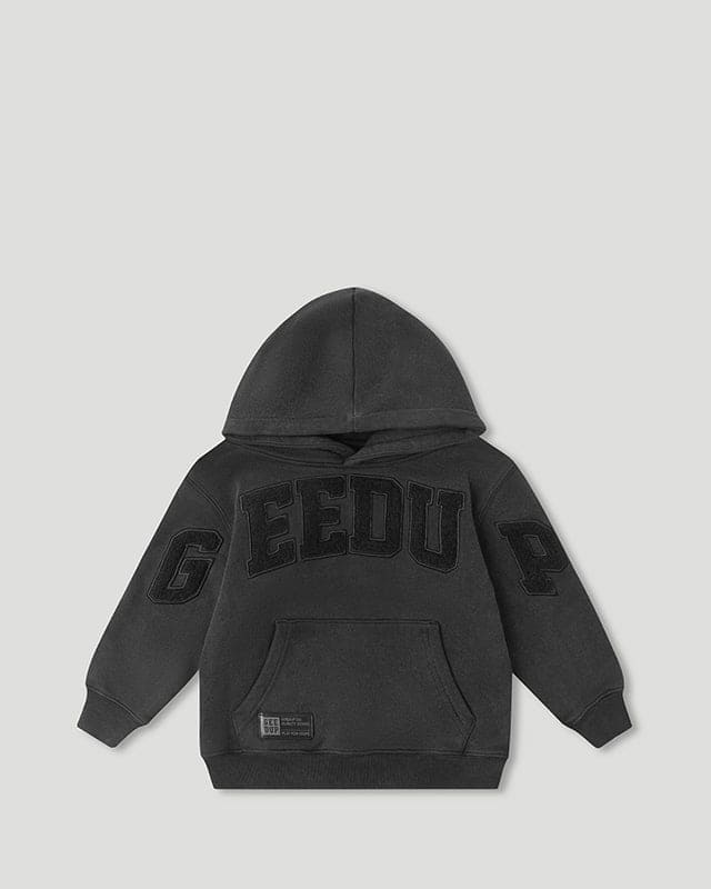 Team Logo Tracksuit Kids Vintage Washed Black
