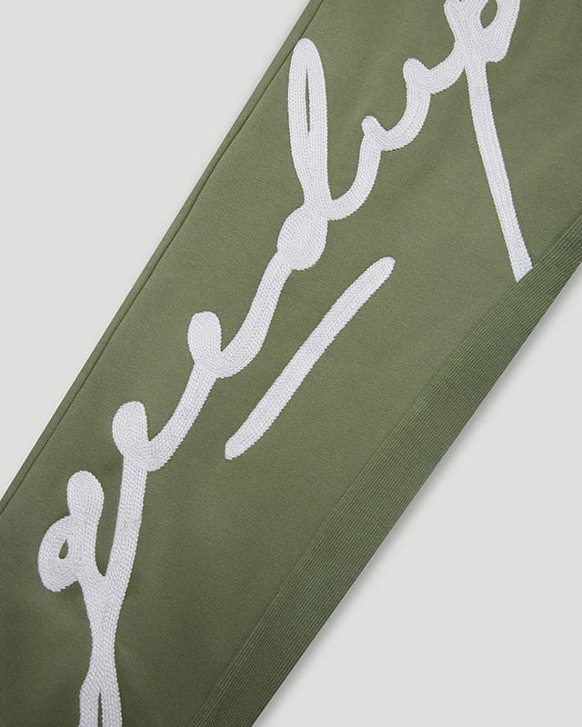 Geedup Signature Trackpants Olive/White
