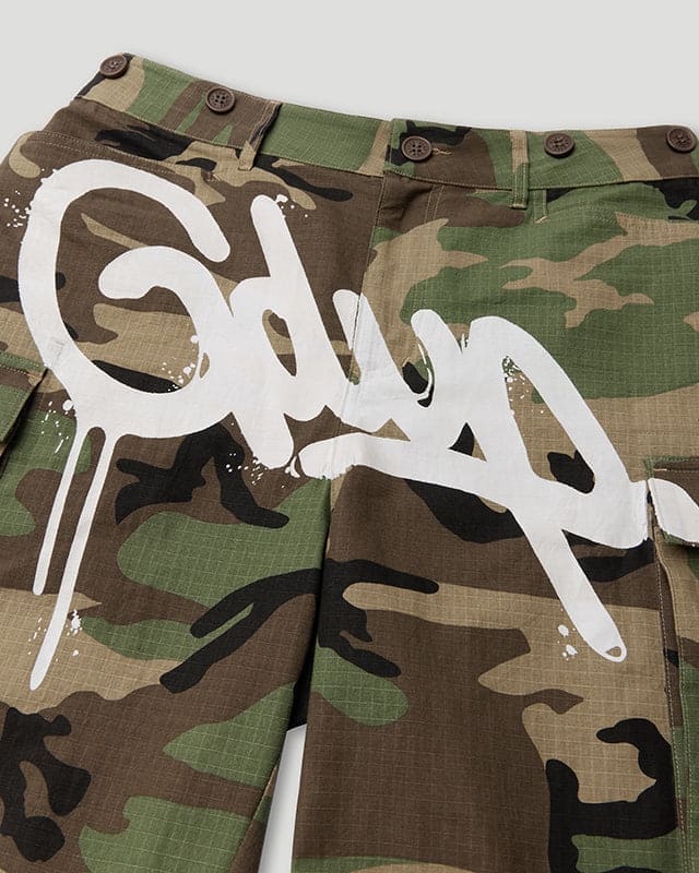 Handstyle Cargo Short Camo Green