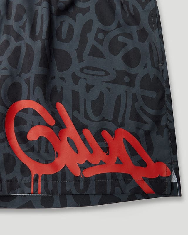 Handstyle Swim Short Black/Red