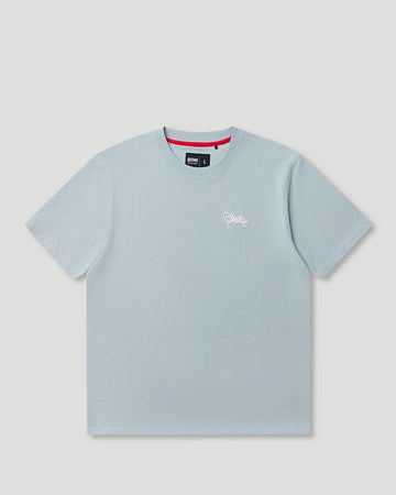 Micro Handstyle T-Shirt Washed Blue/White