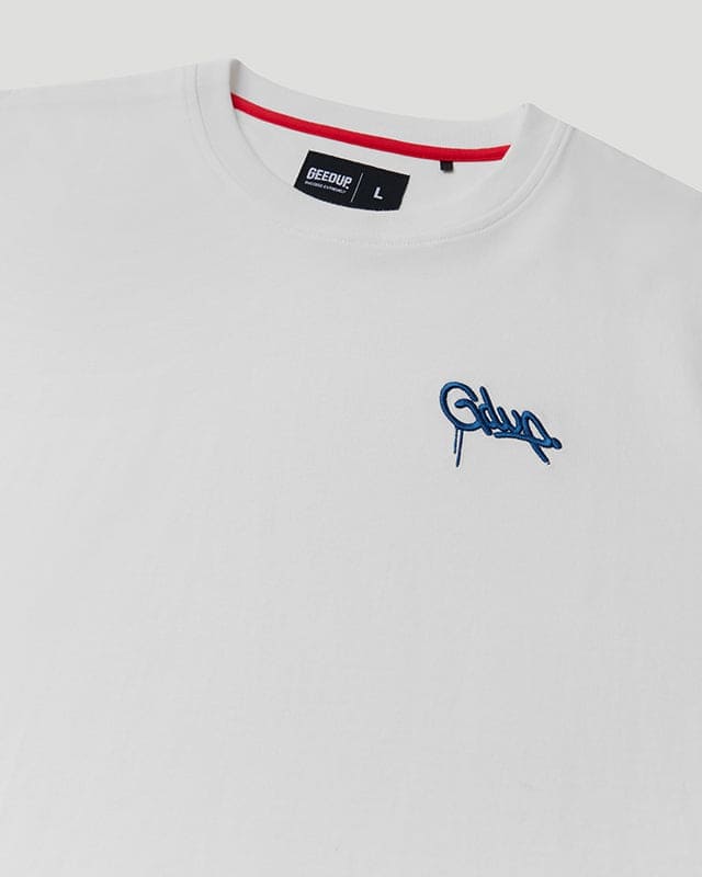Micro Handstyle T-Shirt White/Blue