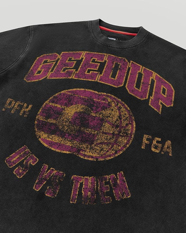 G-Ball T-Shirt Washed Black/Purple