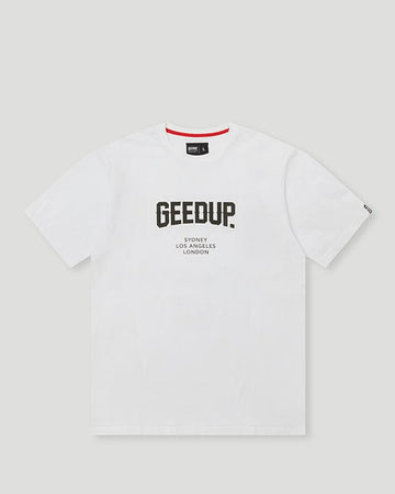 Geedup City T-Shirt White/Black