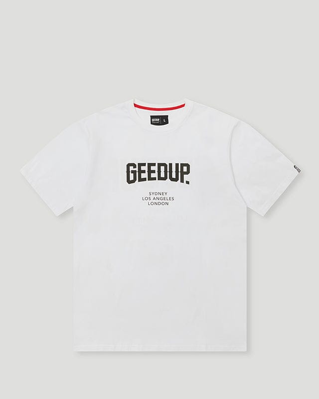 Geedup City T-Shirt White/Black