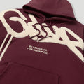 Handstyle Hoodie Maroon/Cream2
