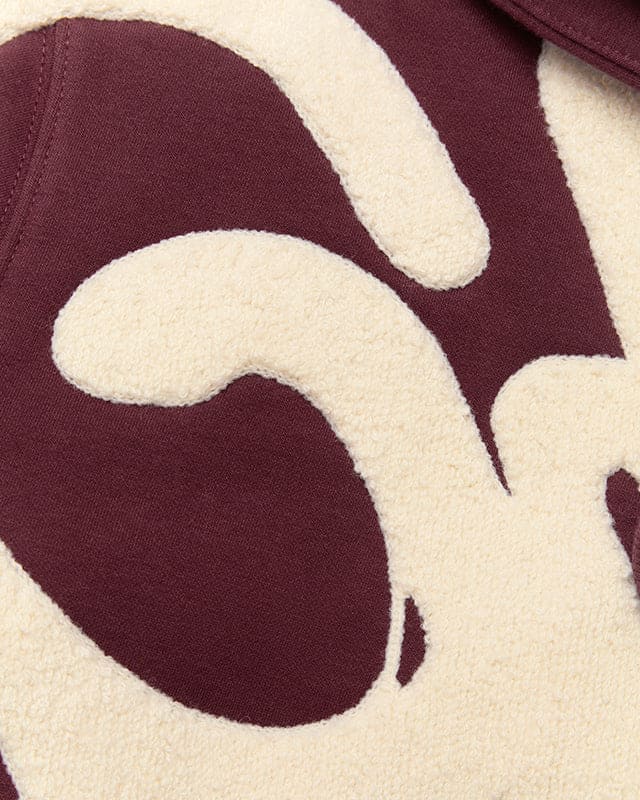 Handstyle Hoodie Maroon/Cream