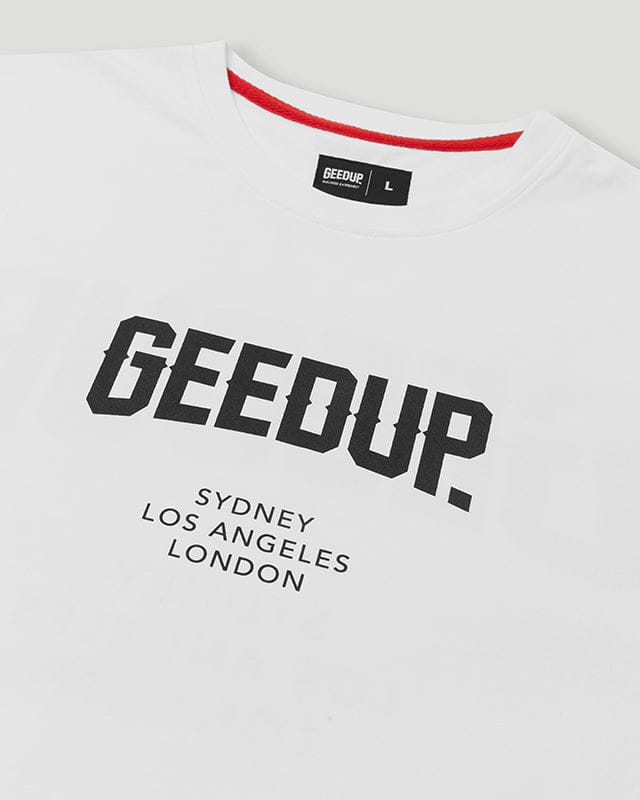 Geedup City T-Shirt White/Black