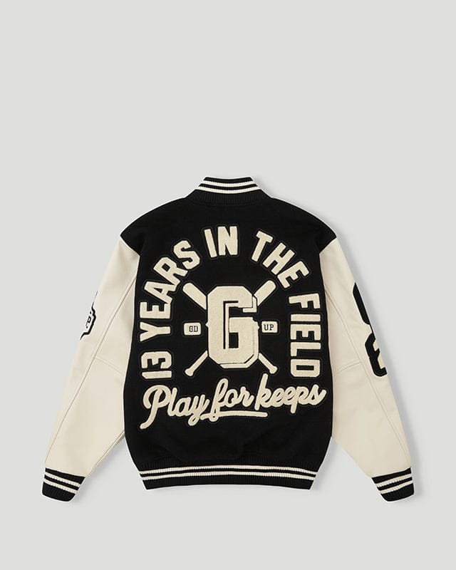 13YR PFK Varsity Jacket Black/Cream