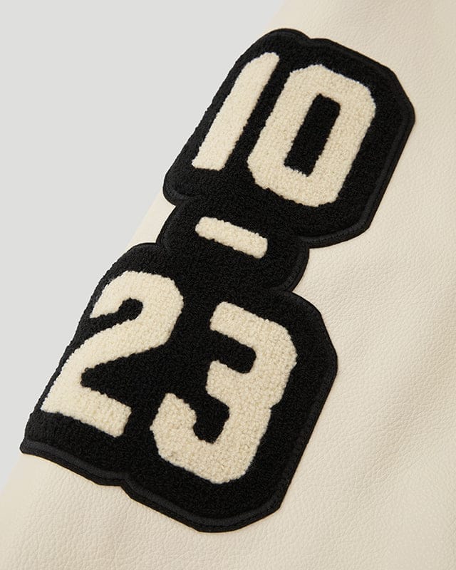 13YR PFK Varsity Jacket Black/Cream