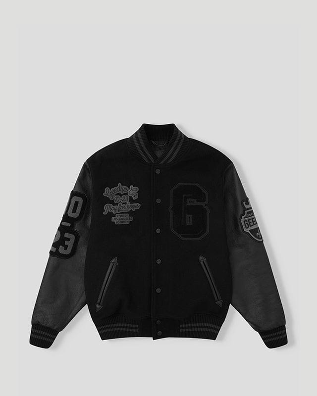 13YR PFK Varsity Jacket Black/Black – Geedup Co.