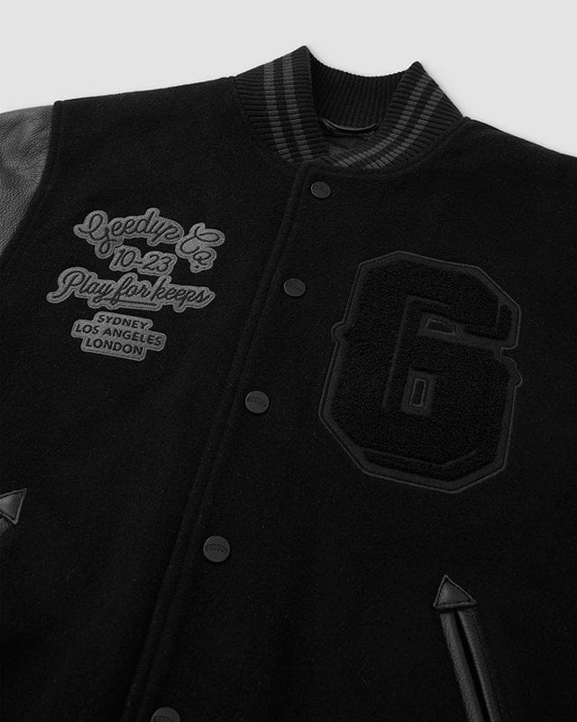 13YR PFK Varsity Jacket Black/Black