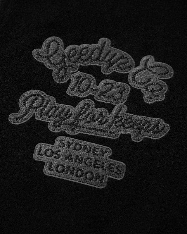 13YR PFK Varsity Jacket Black/Black