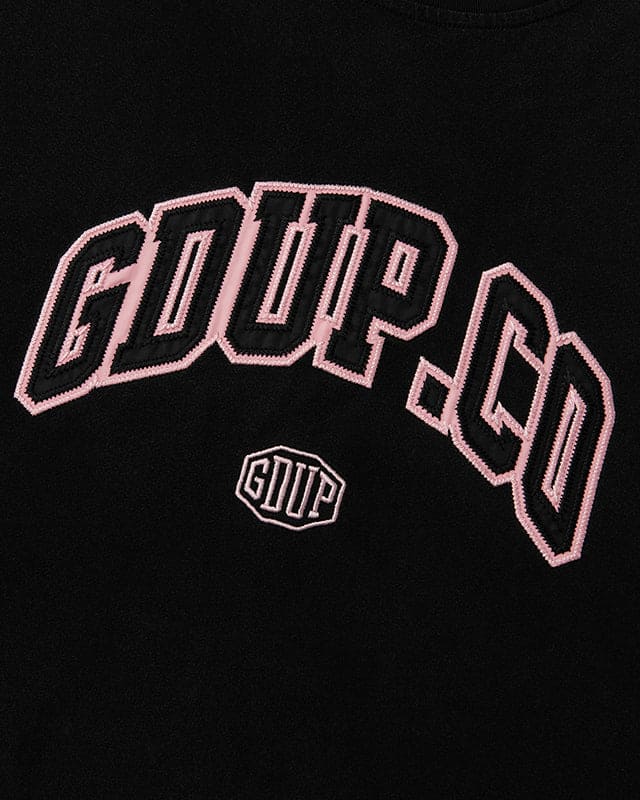 GDUP CO. T-Shirt Charcoal/Pink