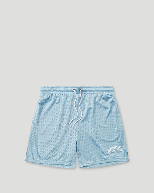 TEAM LOGO Mesh Shorts Cool Blue