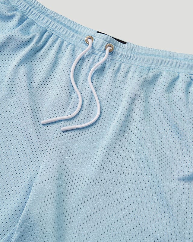 TEAM LOGO Mesh Shorts Cool Blue