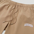 Micro Team Logo Shorts Tan2