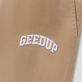 Micro Team Logo Shorts Tan3