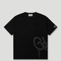 Handstyle Logo Knitted Tee Black/Grey1