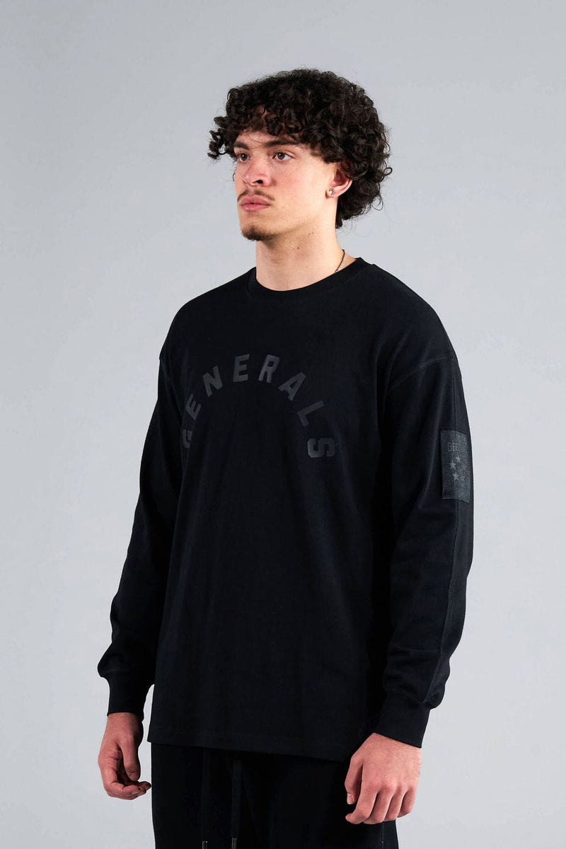 Generals Classic Fit Longsleeve T-Shirt Jet Black