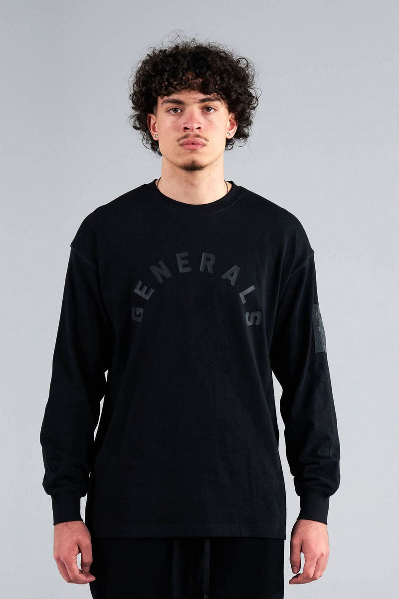 Generals Classic Fit Longsleeve T-Shirt Jet Black