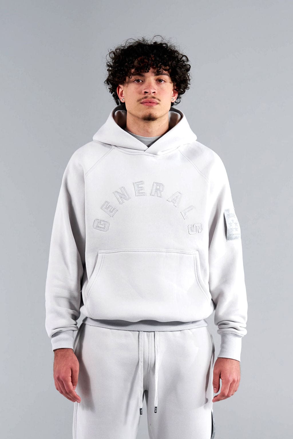 Generals Classic Fit Raglan Hoodie Nimbus Cloud