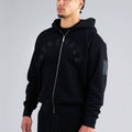 Generals Classic Fit Raglan Zip Hoodie Jet Black5
