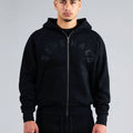 Generals Classic Fit Raglan Zip Hoodie Jet Black2