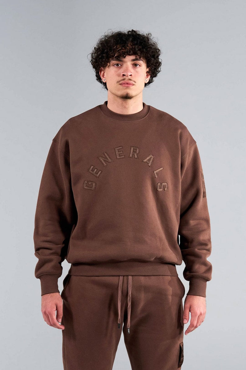 Generals Oversized Crewneck Chestnut