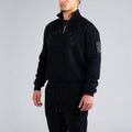 Generals Classic Qtr Zip Jet Black2
