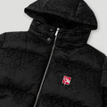 Mono Jacquard Duck Down Jacket Black2