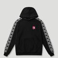 Mono Logo Tape Hoodie Black1
