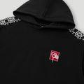 Mono Logo Tape Hoodie Black2