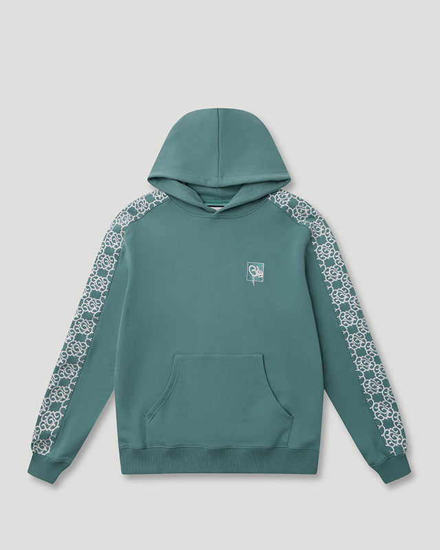 Mono Logo Tape Hoodie Matcha