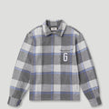 PFK Flannel Jacket Grey Blue/Cream1