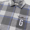 PFK Flannel Jacket Grey Blue/Cream3