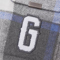 PFK Flannel Jacket Grey Blue/Cream5