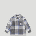 PFK Flannel Jacket Lil Don Grey Blue/Cream1