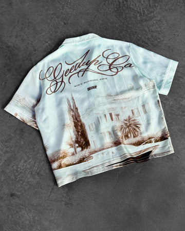 C.D.G Silk Shirt Pastel Mint