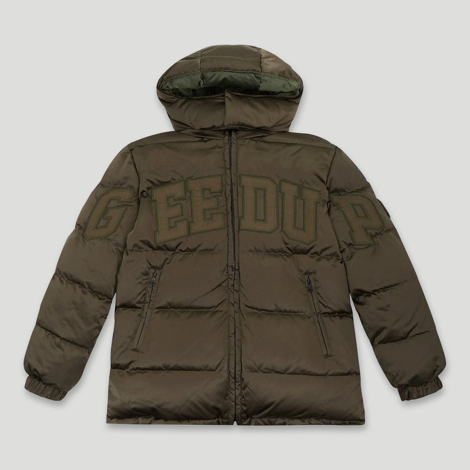 Team Logo Reversible Duck Down Jacket Khaki/Olive